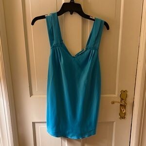 RACHEL Rachel Roy Teal Sleeveless V-Neck Mini Dress